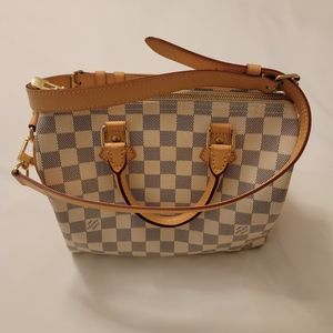 LV speedy 25 bandouliere damier azur